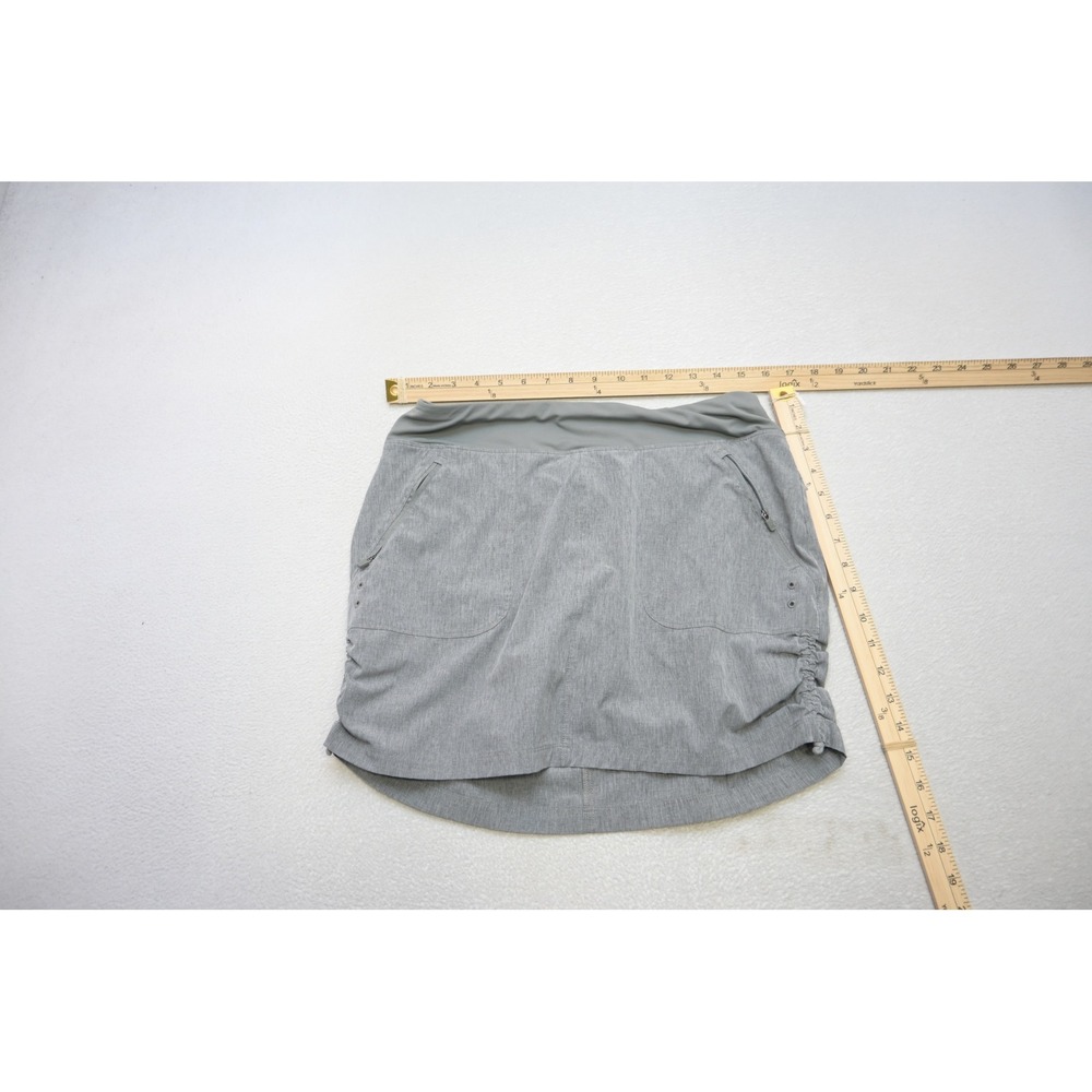 Kyodan Outdoor Skort Women Medium Grey Active Hiking Golf Athletic Ruched EUC